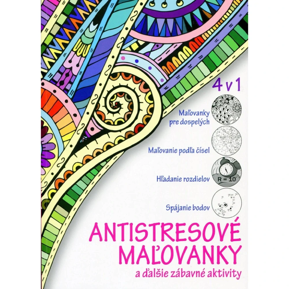 Antistresové maľovanky 4 v 1